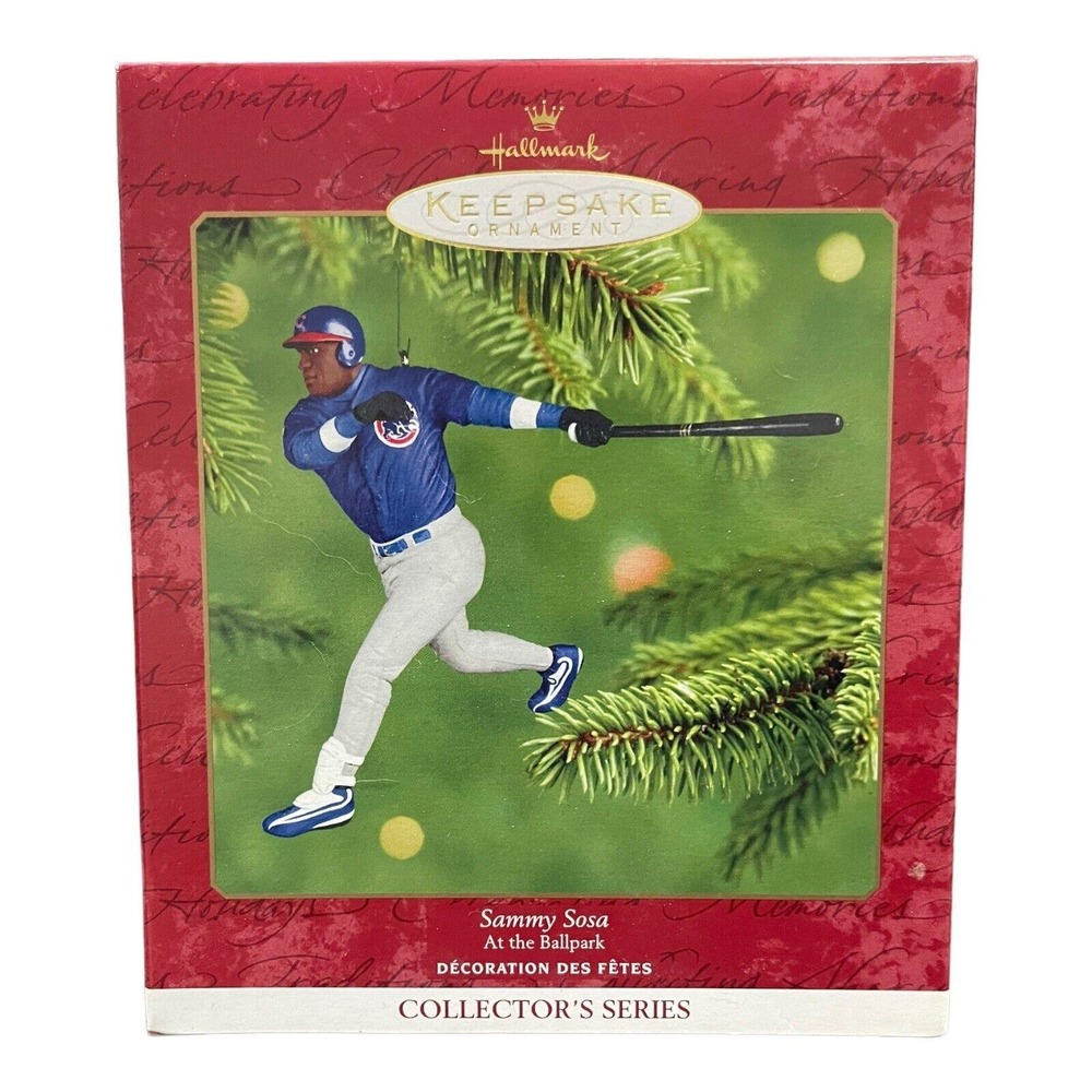 Hallmark Sammy Sosa Chicago Cubs Keepsake Christmas Ornament 2001